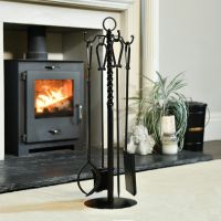 "The Buttersworth" Cast Iron Knot Design Fireside Companion Set 76cm