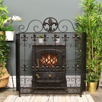 The “Chichester” Victorian Fire Guard Finished in Black The “Chichester” Victorian Fire Guard Finished in Black
