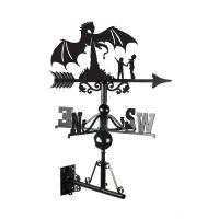 The Children & The Dragon Weathervane Mounted
