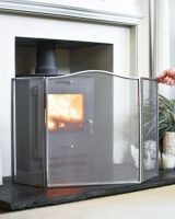 Scale Shot Of "The Clara" Silver Fire Guard Scale Shot Of "The Clara" Silver Fire Guard