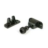 The Classic Reeded Brighton Sash Window Fastener in Aged Bronze on a White Background 