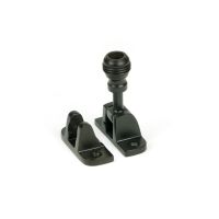 The Classic Reeded Brighton Sash Window Fastener in Aged Bronze Shown Upright 