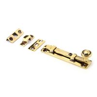 The Classic Straight Window Bolt 4" Aged Brass Finish with Fixings The Classic Straight Window Bolt 4" Aged Brass Finish with Fixings