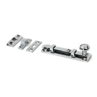 The Classic Straight Window Bolt 4" in a Polished Chrome Finish The Classic Straight Window Bolt 4" in a Polished Chrome Finish