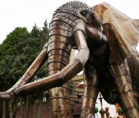"The Colonel" magnificent iron sculpture of an African elephant