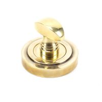 The Concealed Art Deco Bathroom Turn & Release Set - Aged Brass on a White Background The Concealed Art Deco Bathroom Turn & Release Set - Aged Brass on a White Background