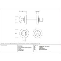 The Concealed Art Deco Bathroom Turn & Release Set - Polished Nickel Technical Drawings and Dimensions The Concealed Art Deco Bathroom Turn & Release Set - Polished Nickel Technical Drawings and Dimensions