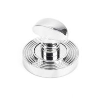 The Concealed Beehive Bathroom Turn & Release Set - Polished Chrome on a White Background The Concealed Beehive Bathroom Turn & Release Set - Polished Chrome on a White Background