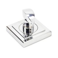 The Concealed Square Bathroom Turn & Release Set - Polished Chrome on a White Background The Concealed Square Bathroom Turn & Release Set - Polished Chrome on a White Background