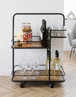 The Contemporary Wine Trolley in a White Living Room with Beer and Wine that is Perfect for Hosting - Digital Illustration The Contemporary Wine Trolley in a White Living Room with Beer and Wine that is Perfect for Hosting - Digital Illustration
