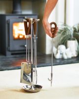 Scale Shot Of "The Contra" Companion Set With Leather Handles