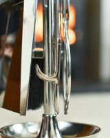 Close Up Of "The Contra" Companion Set With Leather Handles Poker