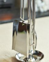 Close Up Of "The Contra" Companion Set With Leather Handles Shovel