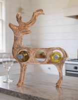 The Copper "Stag" Wine Rack in a Tiled Kitchen Placed on a Modern Kitchen Island - Digital Illustration The Copper "Stag" Wine Rack in a Tiled Kitchen Placed on a Modern Kitchen Island - Digital Illustration