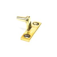 The Cranked Window Peg Rest in Aged Brass Shown on its Side The Cranked Window Peg Rest in Aged Brass Shown on its Side