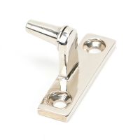 The Cranked Window Peg Rest in Polished Nickel Shown on its Side The Cranked Window Peg Rest in Polished Nickel Shown on its Side