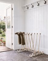 The Cream Hollinbury 6 Pair Boot Rack Placed in a Contemporary Garden Porchway Entrance - Digital Illustration The Cream Hollinbury 6 Pair Boot Rack Placed in a Contemporary Garden Porchway Entrance - Digital Illustration