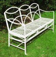 "The Dudley" Wrought Iron Garden Bench "The Dudley" Wrought Iron Garden Bench
