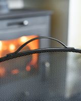 Close Up Of "The Exmouth" Black Curved Fire Guard Handle