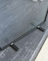 Close Up Of "The Exmouth" Black Curved Fire Guard Feet