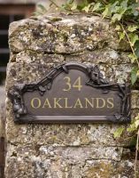 The Flower Fairies House Name Sign on an Ivy Covered Garden Pillar - Digital Illustration 
