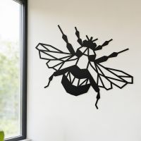 The Geometric Steel Bumblebee Art next to a Window in a Modern Home - Digital Illustration The Geometric Steel Bumblebee Art next to a Window in a Modern Home - Digital Illustration