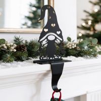 The Gonk with Heart Hat Stocking Holder on a Snow Decorated Mantelpiece - Digital Illustration The Gonk with Heart Hat Stocking Holder on a Snow Decorated Mantelpiece - Digital Illustration
