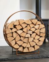 The “Harewood Park” Rustic Contemporary Log Rack & Holder in Front of a Log Burner Stove in a White Living Room Setting - Digital Illustration The “Harewood Park” Rustic Contemporary Log Rack & Holder in Front of a Log Burner Stove in a White Living Room Setting - Digital Illustration