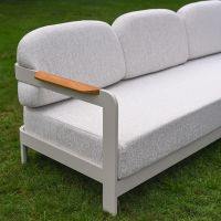 The Horizon 4 Piece Patio Suite Showing an Angled View of the Sofa Armrest