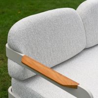 The Horizon 4 Piece Patio Suite Showing an Angled View of the Sofa Armrest