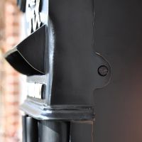 Close-up of the Black Finish on the King George Post Box
