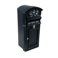 The King George Post Box Slim Finished In Black & White