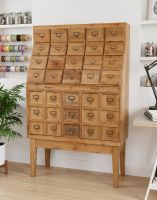 The Large Haberdashery Storage Cabinet in a Modern Crafting Room inside a Home - Digital Illustration The Large Haberdashery Storage Cabinet in a Modern Crafting Room inside a Home - Digital Illustration