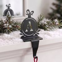 The Letter A Stocking Holder on a Mantelpiece with a Mirror Behind - Digital Illustration The Letter A Stocking Holder on a Mantelpiece with a Mirror Behind - Digital Illustration