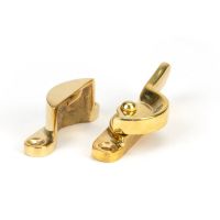 The Locking Fitch Sash Window Fastener - Polished Brass Shown from the Side The Locking Fitch Sash Window Fastener - Polished Brass Shown from the Side
