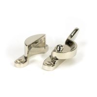 The Locking Fitch Sash Window Fastener - Polished Nickel Shown from the Side The Locking Fitch Sash Window Fastener - Polished Nickel Shown from the Side