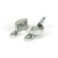 Locking Fitch Sash Window Fastener - Satin Chrome Shown from the Side Locking Fitch Sash Window Fastener - Satin Chrome Shown from the Side