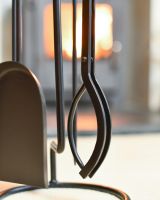 Close Up Of "The Lunatum" Four Piece Companion Set Tongs