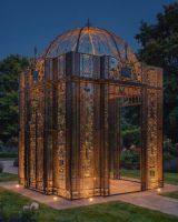 The LUXURY "Royal Alexandria" Wrought Iron Pavilion ai lights at night The LUXURY "Royal Alexandria" Wrought Iron Pavilion ai lights at night