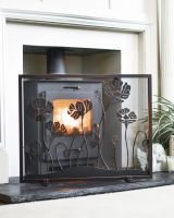 "The Meadow" Antique Fire Guard In Situ "The Meadow" Antique Fire Guard In Situ