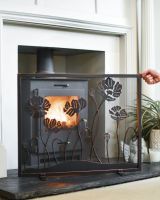 Scale Shot Of "The Meadow" Antique Fire Guard Scale Shot Of "The Meadow" Antique Fire Guard