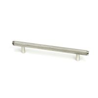 The Medium Knurled Cabinet Pull Handle in Polished Stainless Steel Shown Upright on a White Background The Medium Knurled Cabinet Pull Handle in Polished Stainless Steel Shown Upright on a White Background