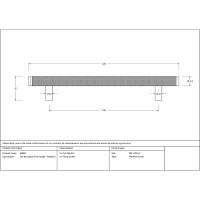 The Medium Knurled Cabinet Pull Handle in Satin Stainless Steel Technical Drawings and Dimensions The Medium Knurled Cabinet Pull Handle in Satin Stainless Steel Technical Drawings and Dimensions