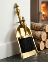 The “Merradew Manor” Brush & Pan Set in a Beautiful Traditional Home next to a Log Burner Stove - Digital Illustration The “Merradew Manor” Brush & Pan Set in a Beautiful Traditional Home next to a Log Burner Stove - Digital Illustration