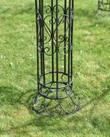 Close-up of the Ornate Design on the Pillars of the Gazebo