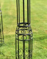 "The Olivia" Ornate Garden Gazebo in a Black Finish