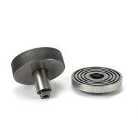 The Pewter Knurled Centre Door Knob on a Beehive Rose Displayed in Separate Sections 