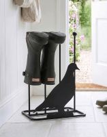 The Pigeon Welly Boot Rack Placed in a Cottage Entrance Hallway - Digital Illustration 