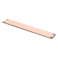 The Polished Bronze 425mm Linear Period Fingerplate Door Push Plate
