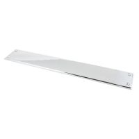 The Polished Chrome 425mm Linear Period Fingerplate Door Push Plate